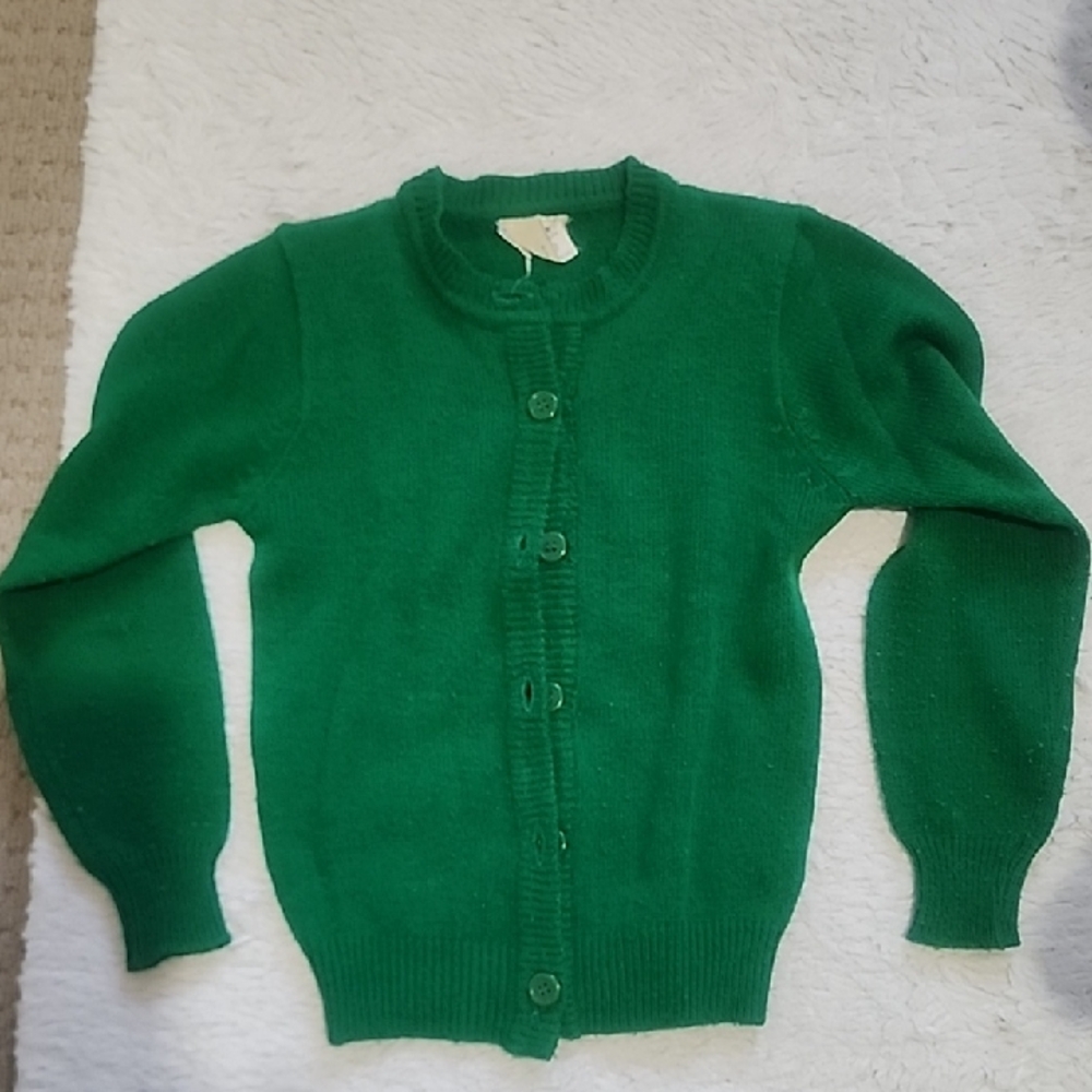 Sears Vibrant Green Knit Sweater